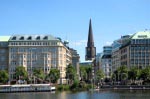 Blick zum Ostufer der Außenalster