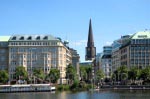 Blick zum Ostufer der Außenalster