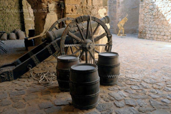 Artilleriestellung in der Festung