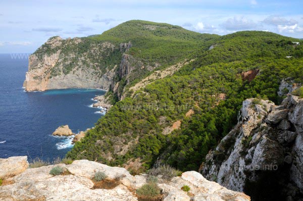 Blick von den Klippen von Punta Roja