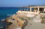 Das Strand-Restaurant auf dem Steilufer