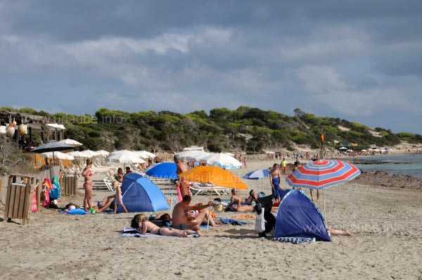 An der Platja de ses Salines