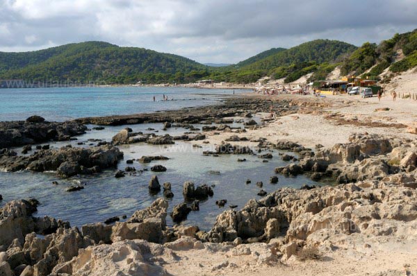 An der Platja de ses Salines