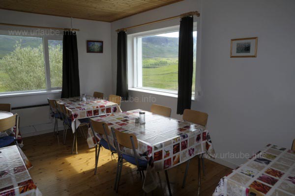 Fr&uuml;hst&uuml;cksraum im G&auml;stehaus Utnyrdingsstadir