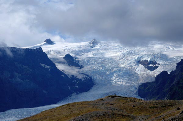Gletscherzunge Kvi&aacute;rj&ouml;kull