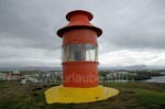 Der Leuchtturm mit dem Blick auf Stykkishólmur