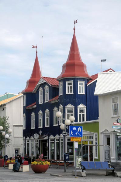 Holzhaus in der Hafnarstr�ti