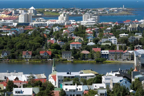 Blick auf den See Tj&ouml;rnin