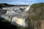 Der Gullfoss, der Goldene Wasserfall