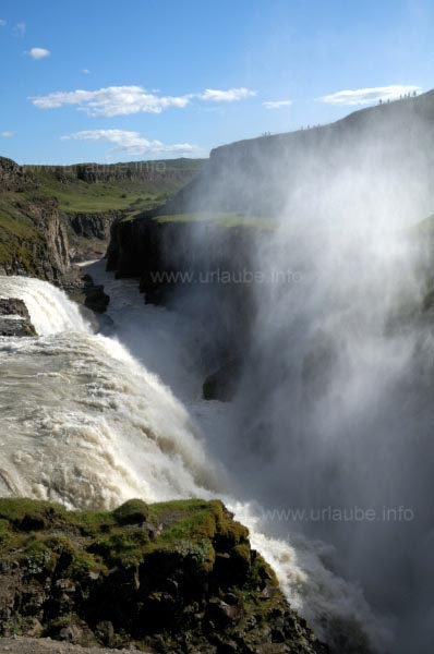 Die Schlucht am Gullfoss