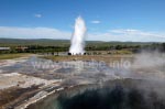 Haukadalur mit dem Geysir Strokkur