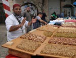 Arabischer Händler auf dem Basar von Akko