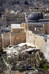 Die Aqsa Moschee vom Ölberg gesehen