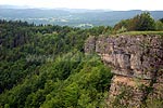 Am Felsabbruch von Roches d\'Orvaz mit Blick nach Westen