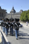 Die königliche Garde auf dem Weg nach Schloss Amalienborg