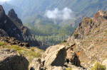 Blick vom Pico de la Nieve in die Caldera de Taburiente