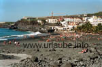 Der schwarze Lava-Strand von Puerto Naos