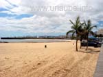 Blick auf den Stadtstrand Playa del Reducto