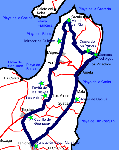 Tour im Norden der Insel; Vergrößerung der Karte per Mausklick