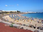 Der Playa Dorada ist der Hauptstrand in Playa Blanca