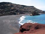 Der Strand von El Golfo direkt vor dem Lago Verde