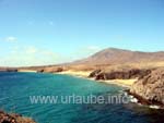 Blick auf die Traumstrände vom Punta del Papagayo aus