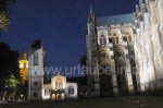 Westminster Abbey und Big Ben bei Nacht