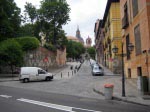 Blick von der Calle de Segovia auf die Iglesia San Andrés