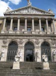 Die Fassade der Nationalbibliothek