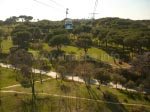 Ein Blick aus der Seilbahn über einen Teil des Casa de Campo