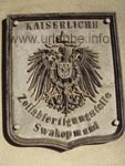 Schild des Kaiserlichen Hauptzollamtes