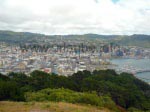 Blick vom Mt. Victoria Lookout auf Wellington und seinen Hafen