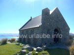 Die Church of the Good Shepherd am Seeufer des Lake Tekapo.