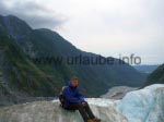 Die Aussicht vom Gletscher auf das Umland ist großartig.