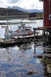 Fischerboot auf der Insel Sttt