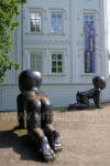 Kunstinstallation am Museum Kampa