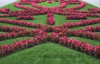 Kunstvoll angelegte Gartenanlagen im Mirabell-Garten