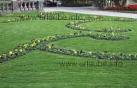 Kunstvoll angelegte Gartenanlagen im Mirabell-Garten