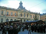 Marché de Nol devant les académies Svenska à Gamla Stan