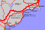 Carte de sud-ouest de Cannes