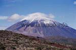 Le Teide avec un petit capot vu de l'observatoire