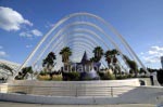 Umbracle mit dem Eingang zur Tiefgarage