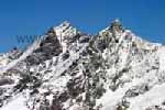 Der Dom (4545 m) und das Täschhorn (4490 m) im Winter