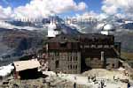 Station Gornergrat (3089 m Höhe) vom Gornergipfel aus fotografiert