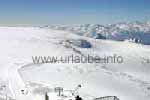 Die Abfahrt vom Klein Matterhorn aus auf den Theodulgletscher