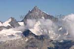 Das 4506 m hohe Weisshorn vom Klein Matterhorn aus fotografiert